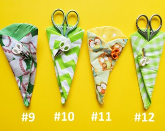 Custodia Protettiva Per Forbici In Pelle PU - Design Floreale, Dimensioni 12x3 Cm, Per Cucito E Ricamo
