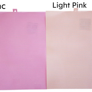 a pink and a light pink mesh fabric