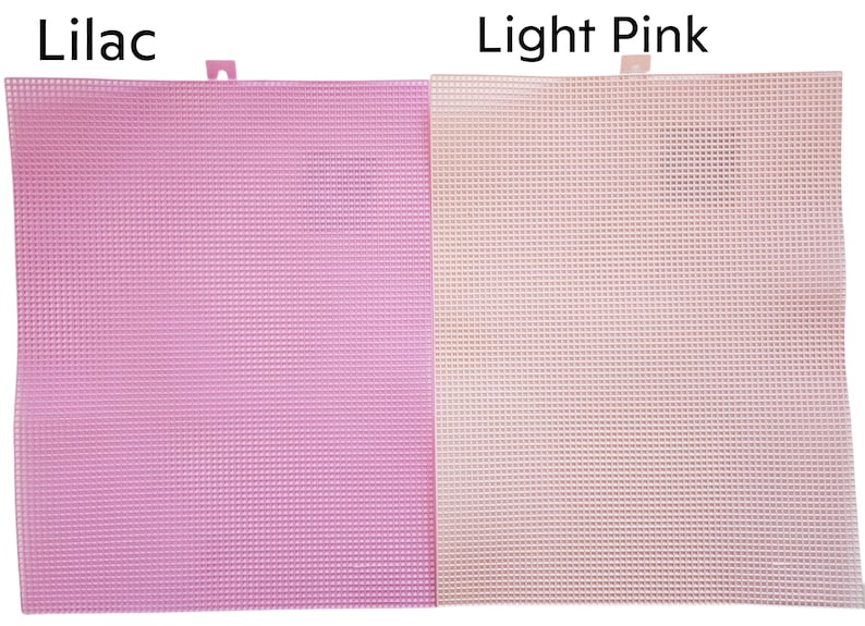 a pink and a light pink mesh fabric