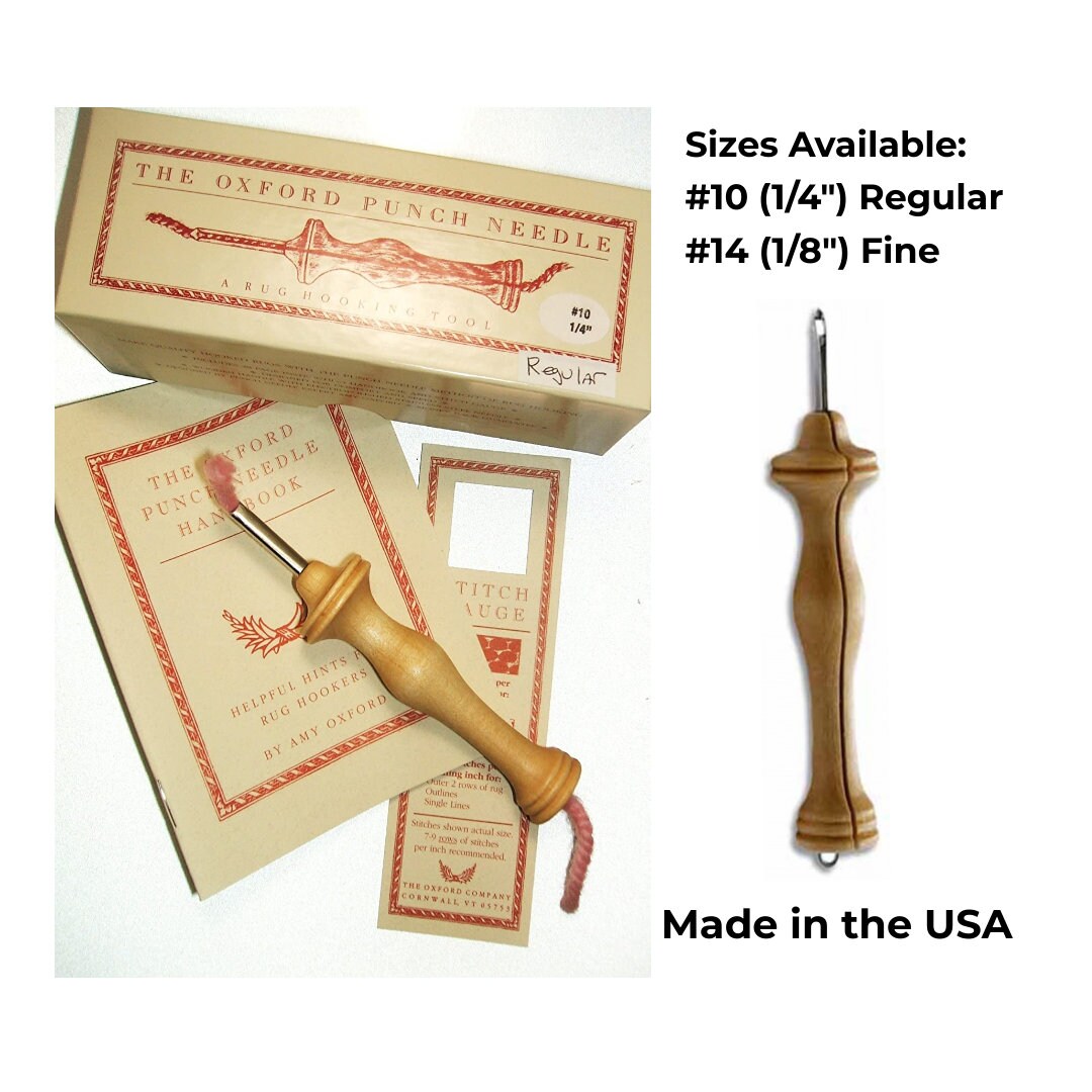 Oxford Wood Punch Needle Rug Hooking Tool With Box Booklet Etsy