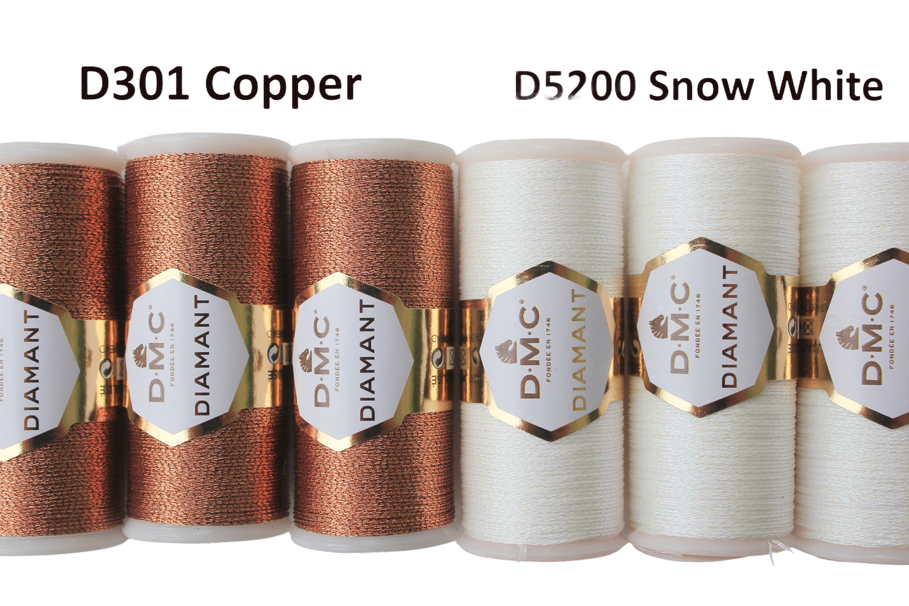 Fil Métallique DMC Losange (art. 380), Fil à Broder à La Main, Fil