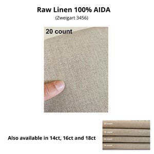 20-nitkowa AIDA firmy ZWEIGART – dostępna w rozmiarach 18" x 21" lub 36" x 42" – tkanina do haftu krzyżykowego zdjęcie 7