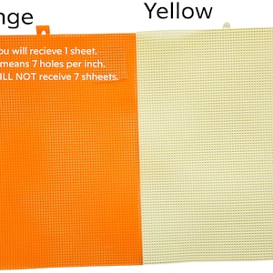 an orange and a yellow mesh cloth