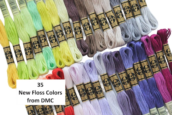 DMC NEW COLORS Embroidery Floss #1 to #35, Embroidery Threads, Dmc Floss, Dmc Threads, Dmc Cross Stitch Floss, Dmc Embroidery Floss,