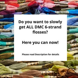 DMC 6-strand Colors - Slowly Build your Collection - Select the Bundle of your Choice