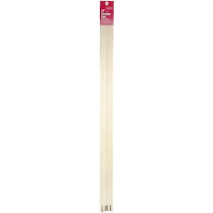 Op de afbeelding: Twee houten spierails van 61 cm voor canvas schilderen.