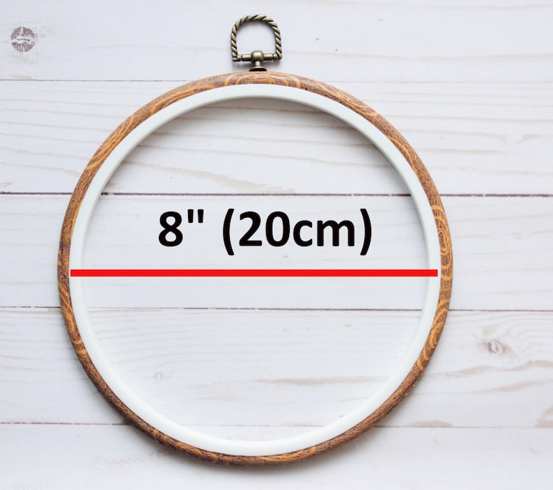 Embroidery Hoop, Wooden Imitation Hoop, Cross Stitch Hoop, Flexi Hoop for Hand Embroidery, Hoop Art, Cross Stitch Frame, Embroidery Display image 8