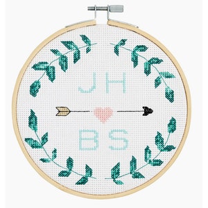 DIY Kit DMC Cross Stitch Kit, Kit to Cross Stitch, DMC Kit Love Laurel,Embroidery Kit,Sewing Gift,Cross Stitch Pattern,Beginner Cross Stitch