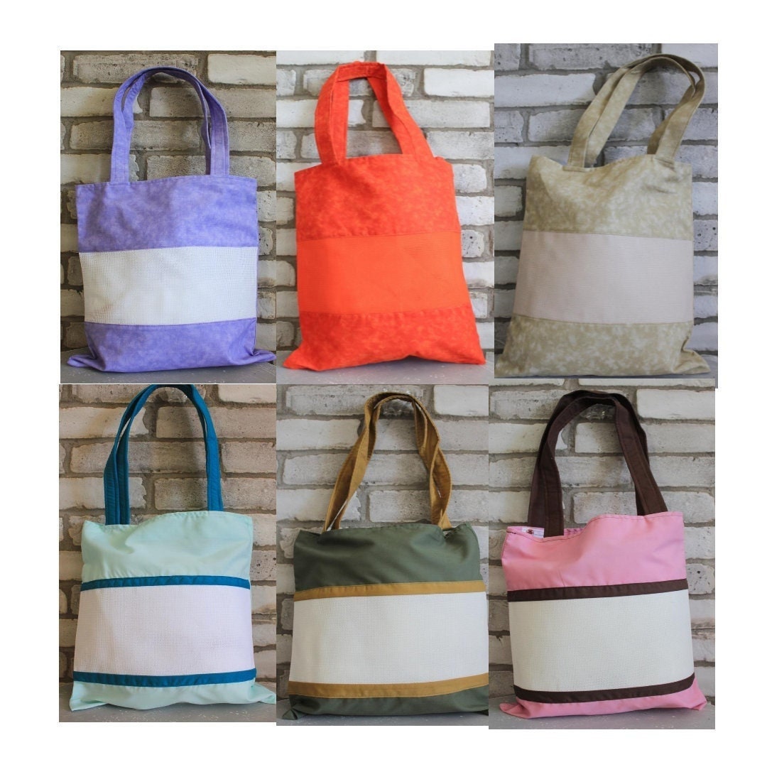 Cross Stitch Supply Bag, Cross Stitch Tote Bag, Tote Bag, Canvas Bag