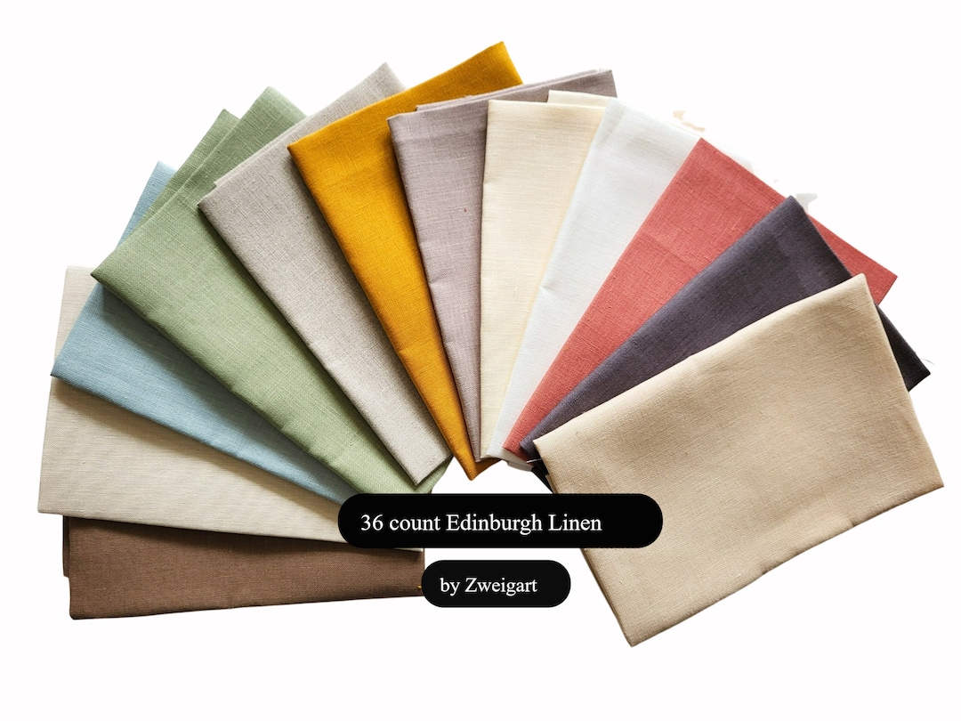 Edwald Linen 36ct ZWEIGART Edinburgh Linen / Evenweave Linen / Linen for Cross ...