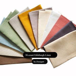 36ct ZWEIGART Edinburgh Linen, Embroidery Cloth, Embroidery Fabric, Linen Fabric for Embroidery, Needlework Cloth, 36 count Linen