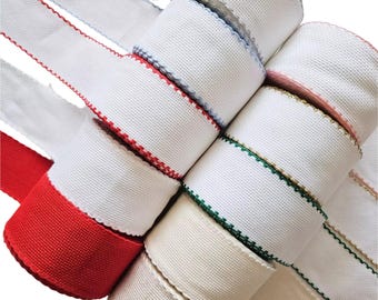 Zweigart Aida Band – 14 Count Cotton Stitchable Ribbon (5cm width) (#7107)