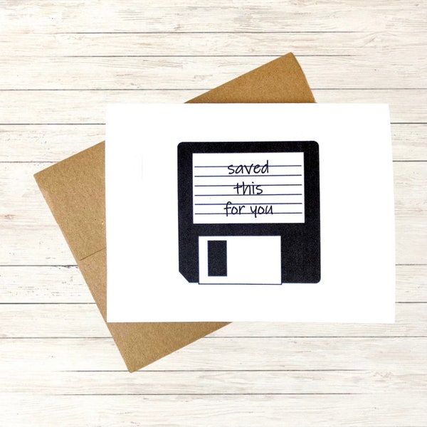Computer Geek Card, Funny Birthday Card for him, Funny Anniversary Card for husband, I Love You Card for girlfriend, Thinking of You Card