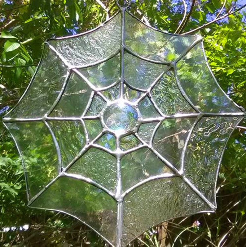 Stained Glass Spiderweb