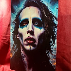 Canvas Painting Print of Marilyn Manson &quot;The Sins You Are&quot;