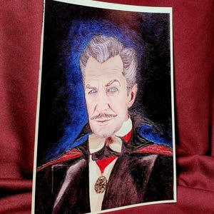 Photographic Art Print of Original Painting &quot;Vincent Price&quot;