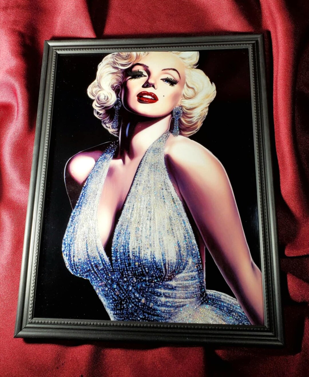 Original Translucent Glass Painting of Marilyn Monroe "dazzle" - Etsy