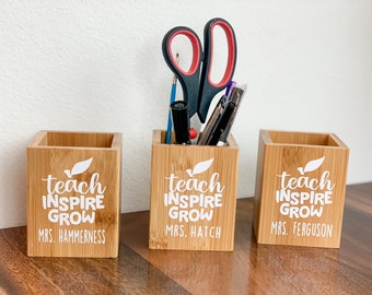 Teacher Appreciation Gift/ Custom Pencil Holder/ End of School Year Teacher Gift/ Personalized Teacher Gift/ Custom Teacher Gift
