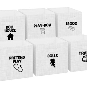 Play Room Storage Bins/Toy Room Storage/Playroom Storage Bin/Playroom Labels/Custom Toy Box/Toy Organizer and Storage/Toy Organizer Bins