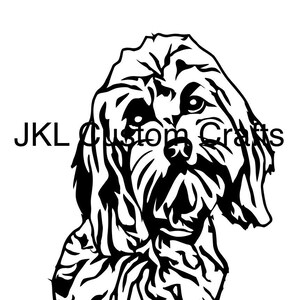 Labradoodle SVG / Goldendoodle svg / Bidoodle SVG / Perro svg Cricut / Perro svg Diseño / Adorno para mascotas SVG / Perro svg Archivo