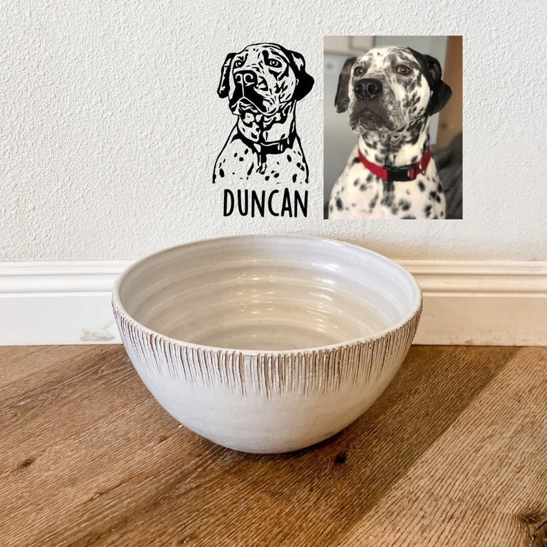 Dog Food Container Vinyl Decal, Personalized Pet Food Decal, Dog Food Canister Decal, Dog Treats Container Decal, Dog Name, Pet Portrait