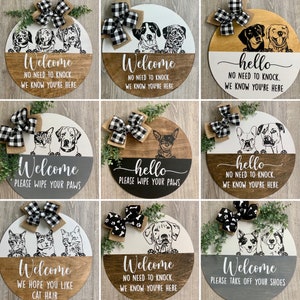 Personalized Pet Door Wreath/ Cat Door Wreath/ Dog Door Wreath/ Front Door Decor / Wood Door Sign/ Front Door/ Cat Wreath/ Gift