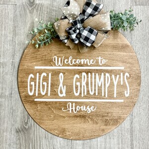 Grandparents Door Hanger Gift, Spoiling Grandchildren Door Hanger