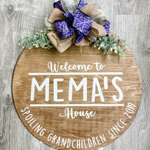Grandparents Door Hanger Gift, Spoiling Grandchildren Door Hanger