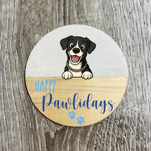 Funny Pet Portrait Ornament/ Funny Dog Ornament/ Holiday Gift Dog Lover/ Pet Photo Ornament/ Dog Owner Ornament/ Dog Portrait Ornament image 7