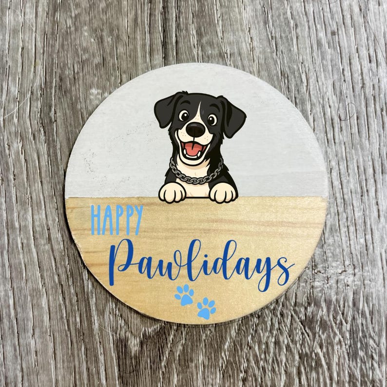 Funny Pet Portrait Ornament/ Funny Dog Ornament/ Holiday Gift Dog Lover/ Pet Photo Ornament/ Dog Owner Ornament/ Dog Portrait Ornament image 7