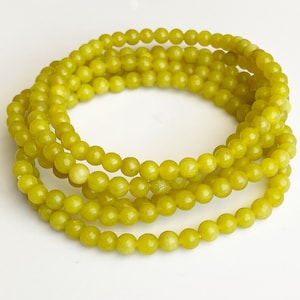 5 Jade Gemstone Stretch Bracelets