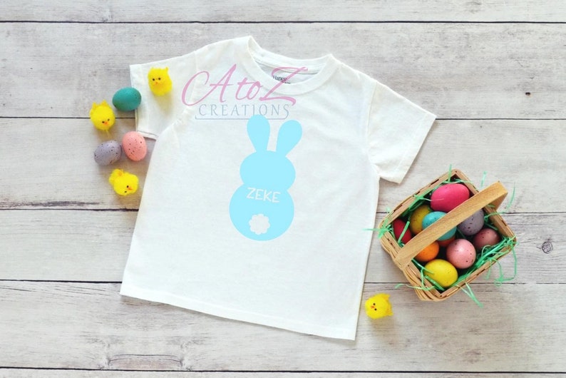 Personalized Easter bunny T-shirt shirt bodysuit gift for niece Gift for nephew grand kid gift first Easter baby shower gift first time mom