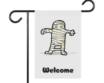 Halloween Mummy Garden & House Banner