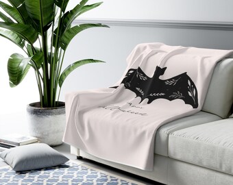Halloween Bat Sherpa Blanket