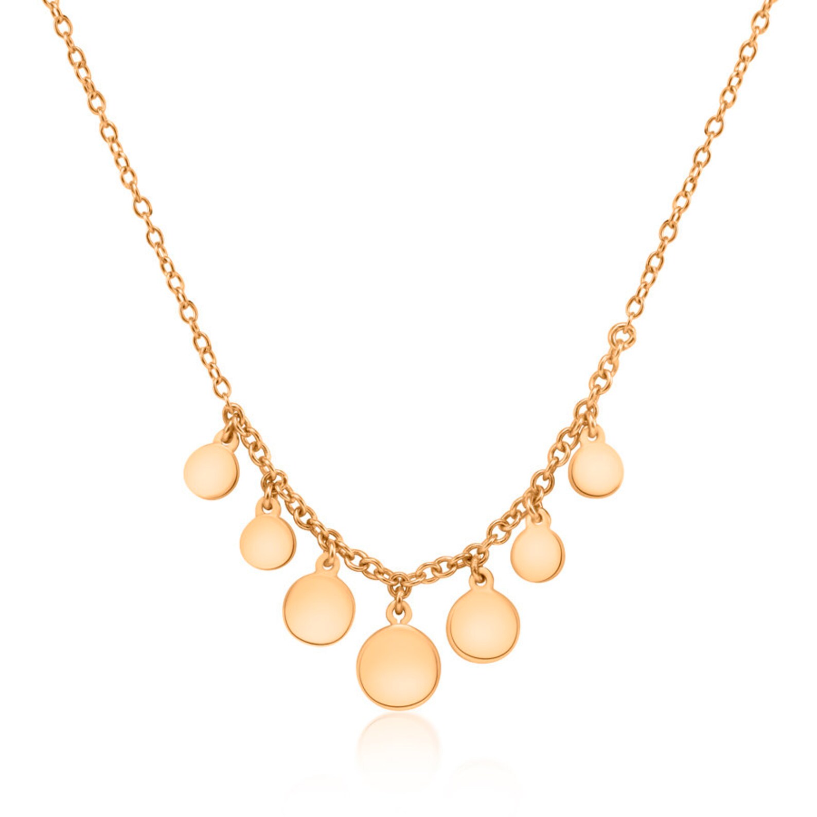 disc dangle necklace