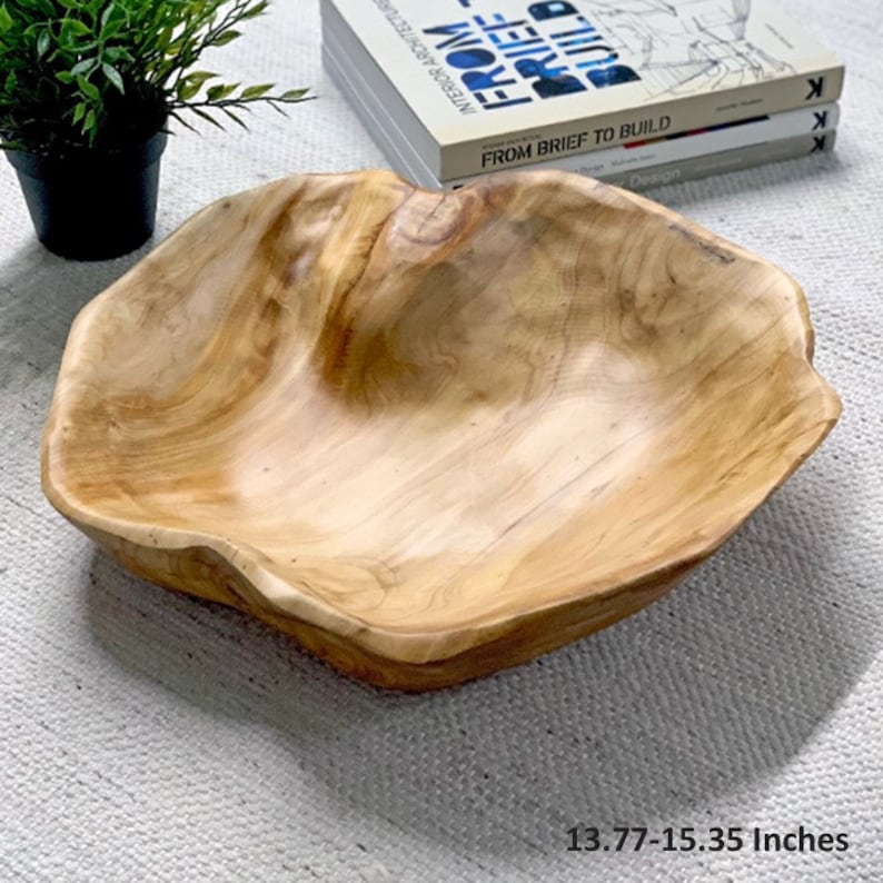 Handmade Natural Root Wooden Bowl
