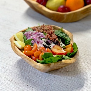 Handmade Natural Root Wooden Bowl Storage Crafts Fruit Salad Serving Bowls