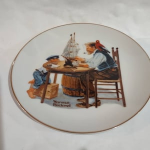 Norman Rockwell For a Good Boy 6 1/2 in plate