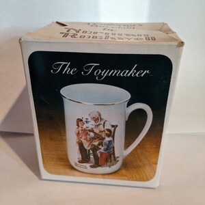 The Toymaker Norman Rockwell Porcelain Mug 1982