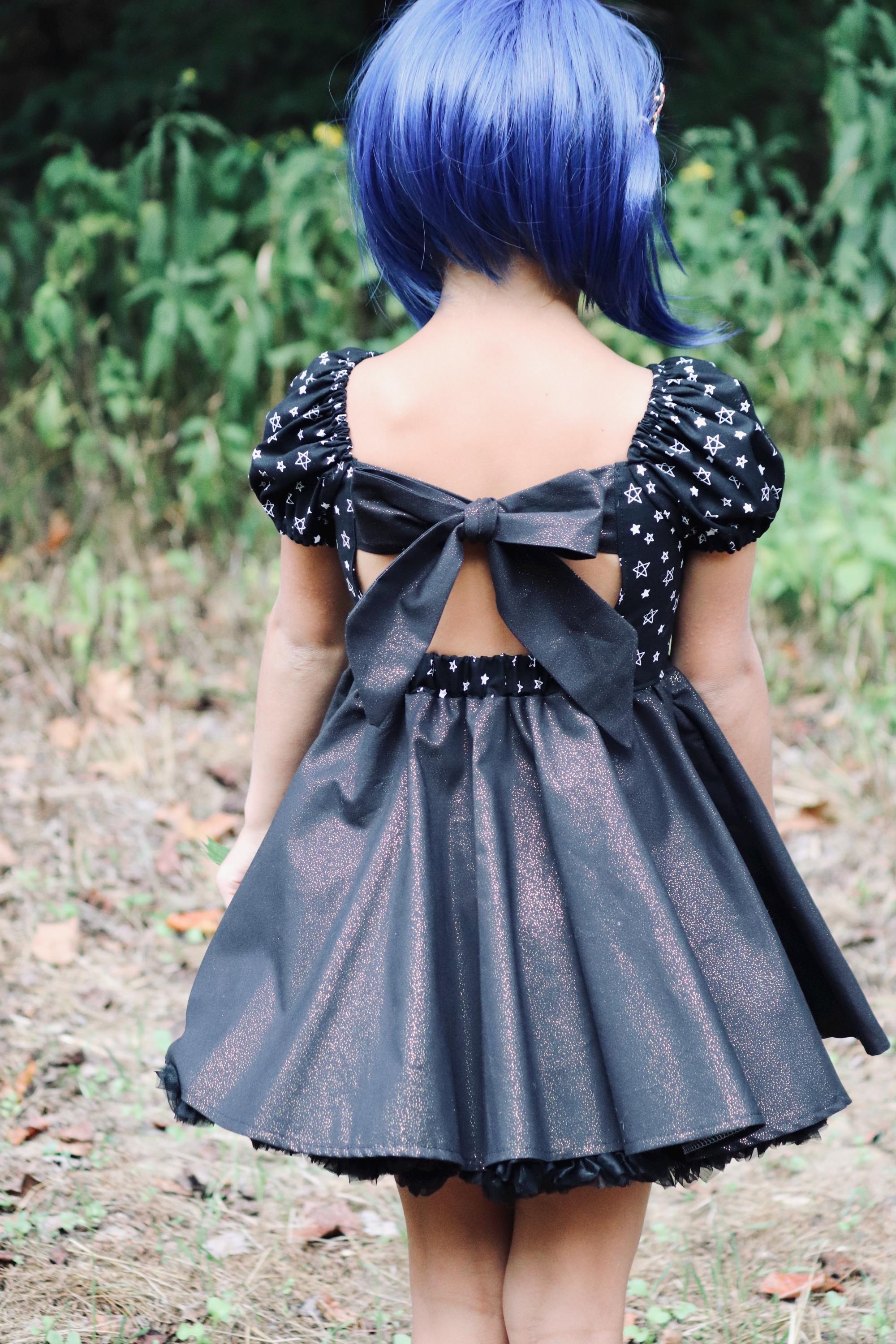 Coraline Dress Girls Halloween Dress, Girl With Button Eyes Dress, Coraline  Halloween Dress, Girls Halloween Dress - Etsy