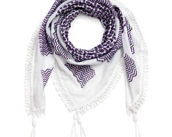 Handmade Keffiyeh Scarf, Authentic Palestinian Shemagh, Woven Kufiya, Arab Heritage Scarf, Imperfect Second, Minor Flaw Discounted
