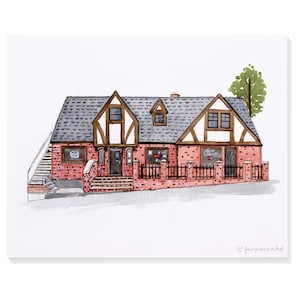 The Coug (near WSU – Washington State University – Pullman, WA) Hand-Painted Watercolor Print