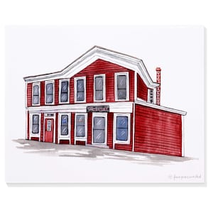 Don’s Rok (near Hamilton College – Clinton, NY) Hand-Painted Watercolor Print
