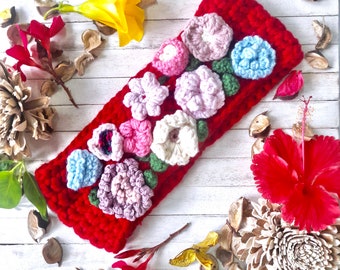 Crochet Flower Headband Pattern | Trellis Garden Ear Warmer (Instant Download)
