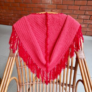 Crochet Shawl Pattern | Eliana Easy Triangle Shawl Wrap | PDF Pattern
