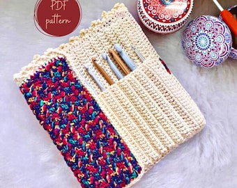 Boho Crochet Hook Case Pattern | Hooks Organizer (PDF Pattern)