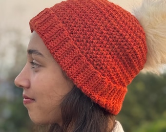 Crochet Hat Pattern | Easy Winter Beanie Pattern | In 9 Sizes | Instant Download