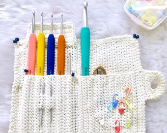Easy Crochet Hook Case Pattern | Roll Up Holder (PDF Pattern)