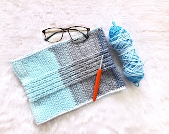 Crochet Cowl PATTERN, Braided loops crochet scarf,  Digital download