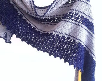 Crochet Shawl Pattern | Una Shawl Wrap | Instant Download